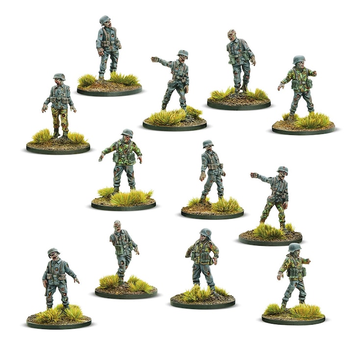 Konflikt '47 játékbővítmény, Axis Totenkorps, Warlord Games. Angol nyelv, 12 összeállítható modell