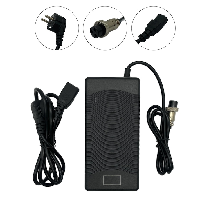 Încărcător 84V 2.5A GX16, INOPARTS, negru, pentru trotinete electrice