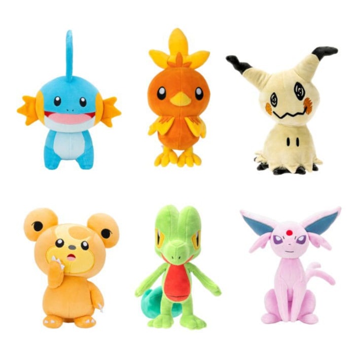 Figurina de plus Pokemon, asortiment 6, 20 cm