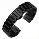 Fém szíj Samsung Galaxy Watch 4 / 5 / 6 / 7 / FE, Huawei Watch GT2 / GT3 42mm, Polar Ignite / 2 / 3 / Unite, Amazfit Bip GTR 42mm, GTS 2 / 3 / 4 / Mini, Garmin Forerunner 165 / 245 / 55 / 645, Venu / SQ, Vivoactive 3 / 5 / Music, 20mm, Fekete