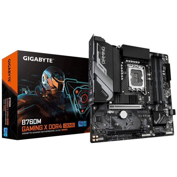 Дънна платка GIGABYTE B760M GAMING X DDR4 GEN5 B760M-GAM-X-D4-G5