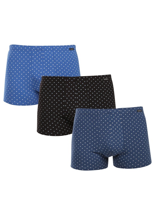 Set 3 boxeri Andrie, multicolor, bumbac