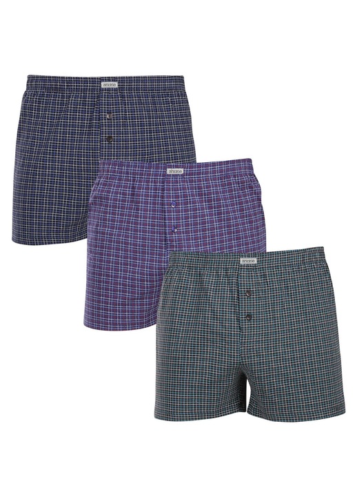 Set 3PACK chiloti barbatesti Andrie multicolori, bumbac, L INTL
