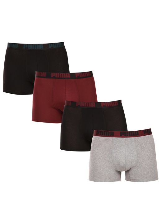 Boxeri barbati, Puma, set 4PACK, multicolori, lenjerie intima