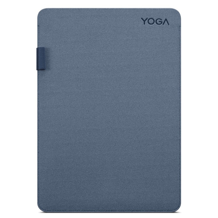 Husa Lenovo Yoga pentru laptop de 14 inch, fabricata din poliester, potrivita pentru dispozitive cu dimensiuni de pana la: 31.77 cm x 22.21 cm x 1.66 cm, culoare: albastru (cosmic blue)