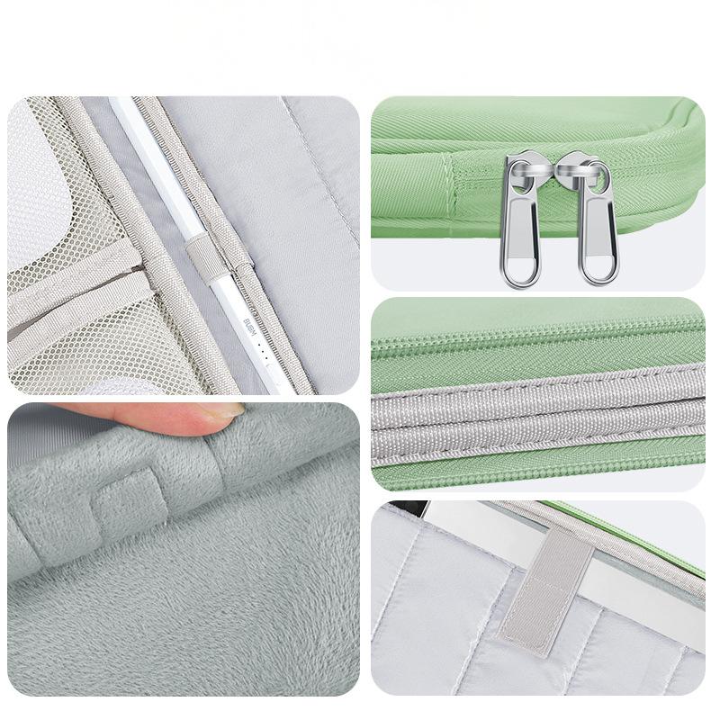 Husa tableta 13 inch, Omelivon, impermeabila, rezistenta la uzura, verde, compacta si portabila