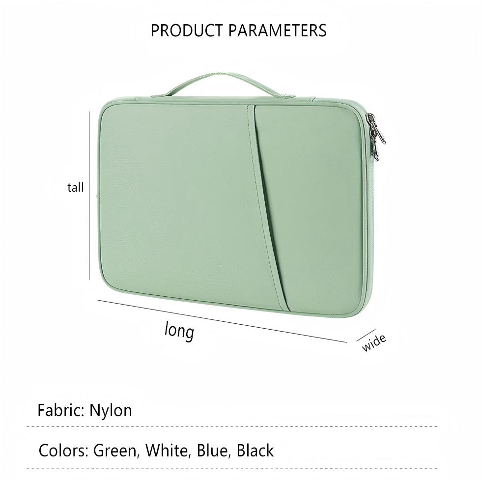Husa tableta 13 inch, Omelivon, impermeabila, rezistenta la uzura, verde, compacta si portabila
