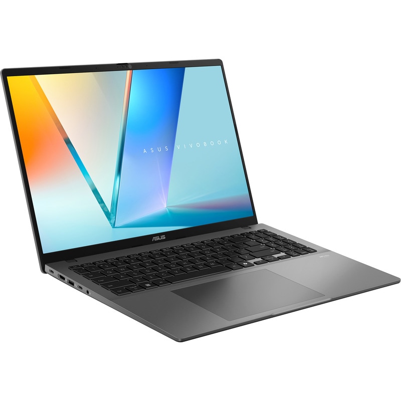 Laptop ASUS Vivobook S 16, 16" WUXGA, AMD Ryzen™ 7 260 pana la 5.1 GHz, 16 GB RAM DDR5, 1 TB SSD, AMD Radeon 780M, Free Dos, Gray 1 TB