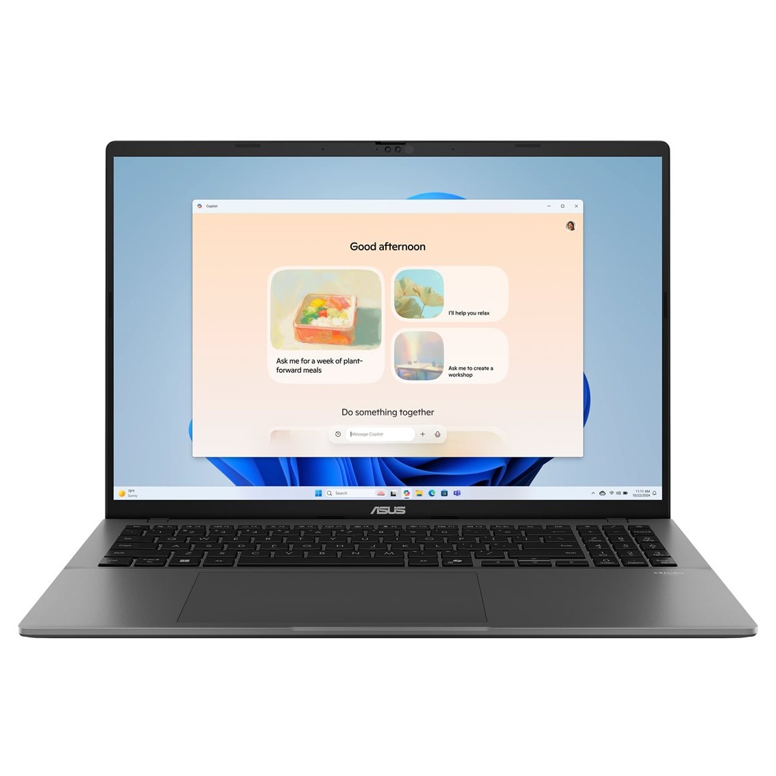 Laptop ASUS Vivobook S 16, 16" WUXGA, AMD Ryzen™ 7 260 pana la 5.1 GHz, 16 GB RAM DDR5, 1 TB SSD, AMD Radeon 780M, Free Dos, Gray 1 TB