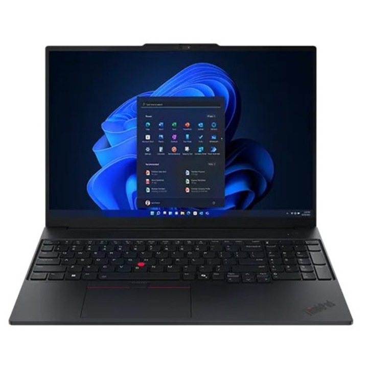 Laptop ThinkPad E16 G3, 16" WUXGA, Intel® Core™ 5 225U pana la 4.8 GHz, 32 GB RAM DDR5 5600, 1 TB SSD, Intel Graphics, Windows 11 Pro, Black 1 TB