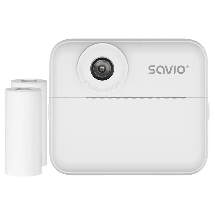 Camera instant Savio AN-01, 48MP, LCD 2,4", alb, 220g