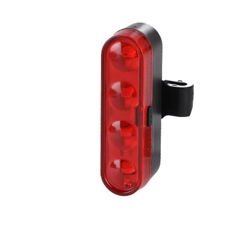 Lumina de semnalizare LED reincarcabila USB, set 2 bucati, impermeabila, multiple moduri iluminare, pentru bicicleta