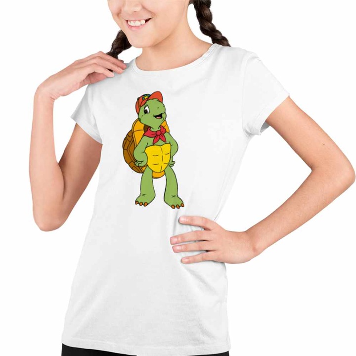 Tricou Copii Fete Desene Animate Testoasa Franklin, Fehér