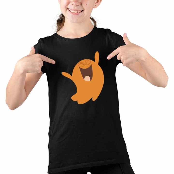 Tricou Copii Fete Lamput Desene Animate, Fekete