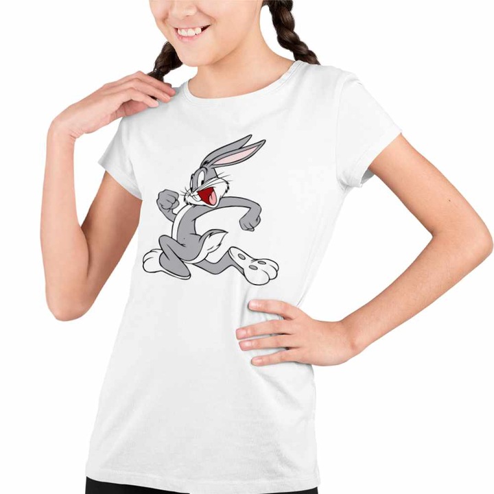 Tricou Copii Fete Bugs Bunny Iepuras, Fehér