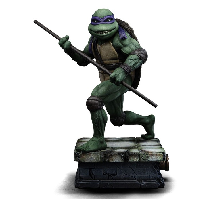 Donatello figura - TMNT Art Scale 1/10, 18x14,5x10cm, többszínű
