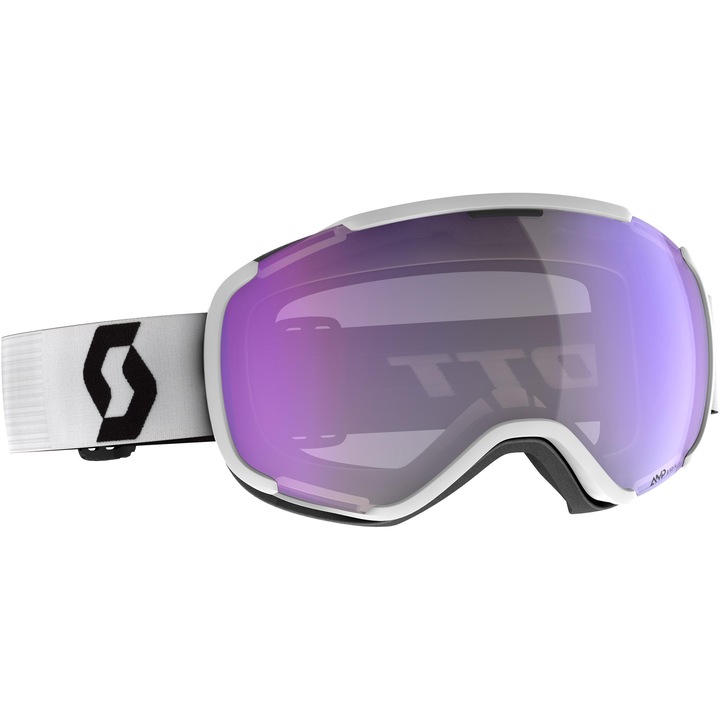 Ochelari ski Scott Faze II LS, alb-negru