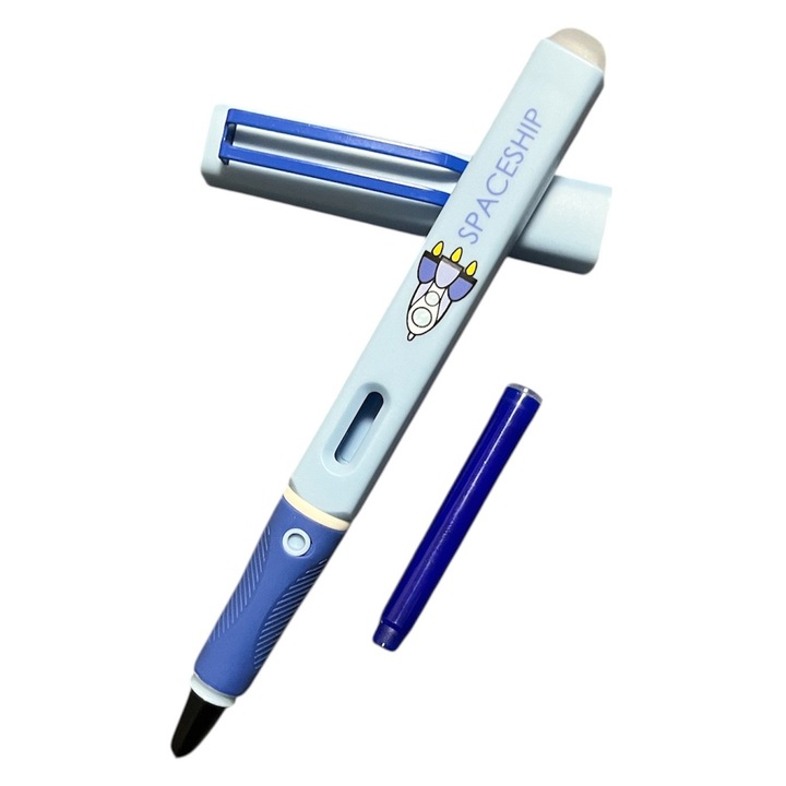 Stilou Yiren cu radiera si rezerva termica Spaceship Grey