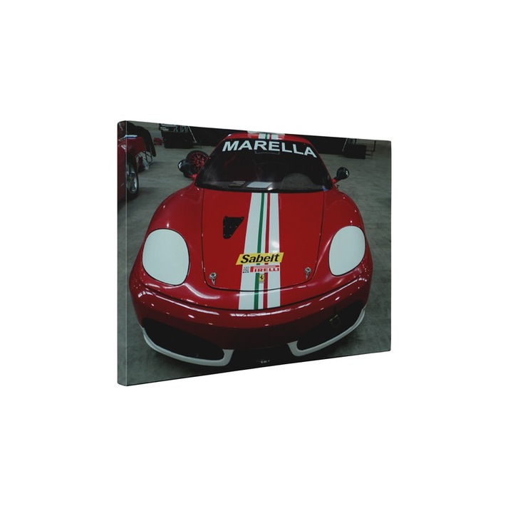 Кола Ferrari - Картина на платно - 60x75 см