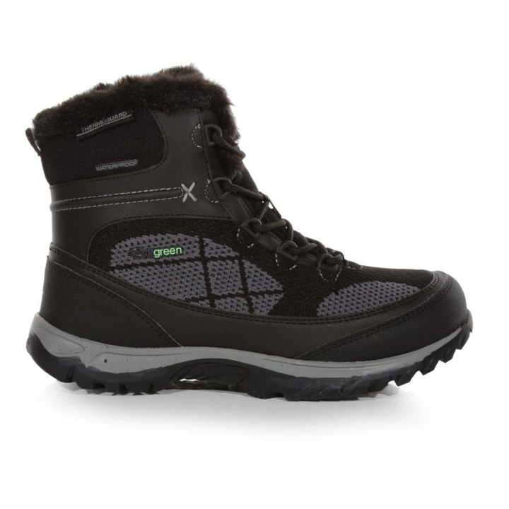 Regatta Hawthorn Evo női sportcipő, vízálló, szintetikus/textil, Fekete/Szürke