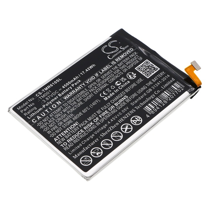 Cameron Sino CS-TMR610SL Li-Polymer 4500mAh mobil akkumulátor, fekete, 88x62.7x4cm