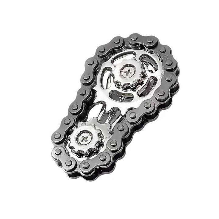 Láncfogú dekompressziós játék, ezüst, 8x3cm