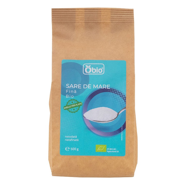 Sare de mare fina bio 500g Obio