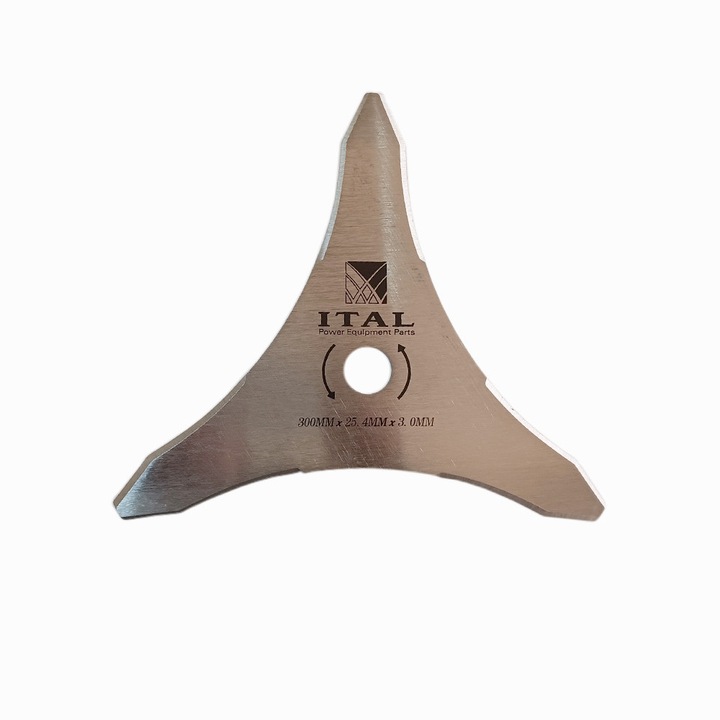 Disc (cutit) motocoasa ITAL pt.iarba, 300mm, 3 cutite