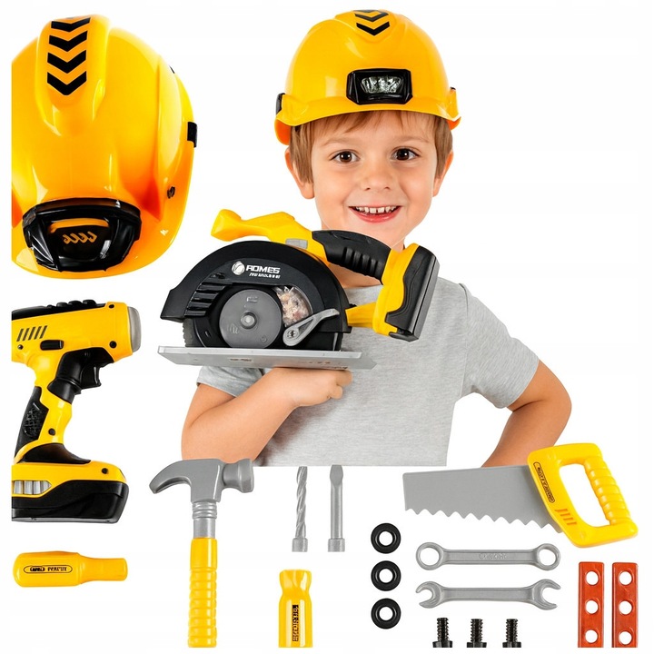 Set de scule pentru copii, Gotel, mic mester, multicolor