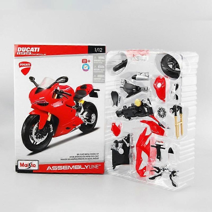 Играчка мотор Maisto Kawasaki H2R Ninja, 1:12, многоцветен