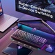 Клавиатура AULA F87 Pro, Безжична, Механична, персонализирана с трирежимна свързаност (BT5.0/2.4GHz/USB-C), Pre-lubed Switches, PBT Side-Printed Keycaps, 75% TKL Layout, with RGB LED for Gaming