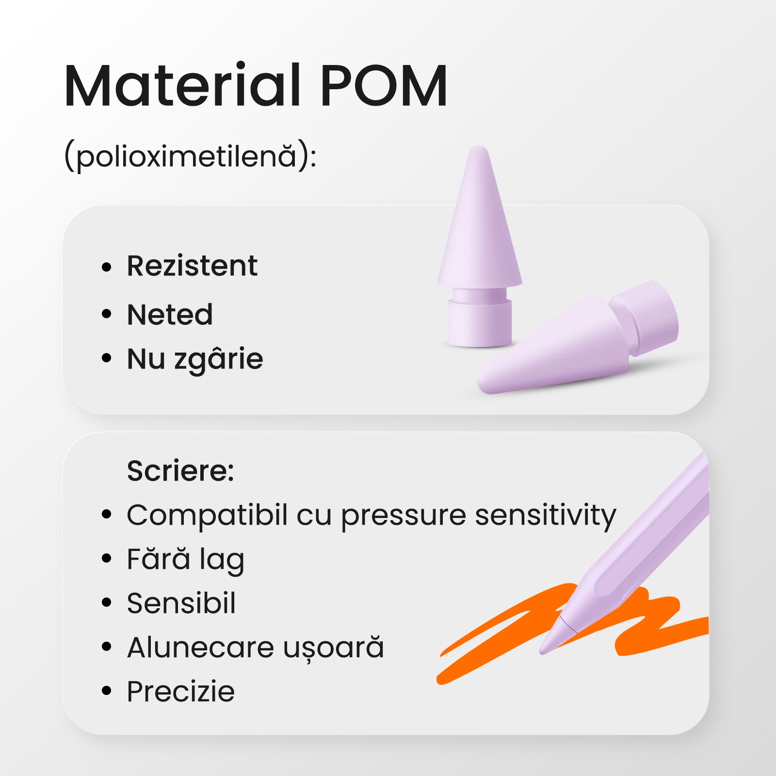 Set rezerva 4x compatibil cu Apple Pencil, varfuri de schimb, Neez