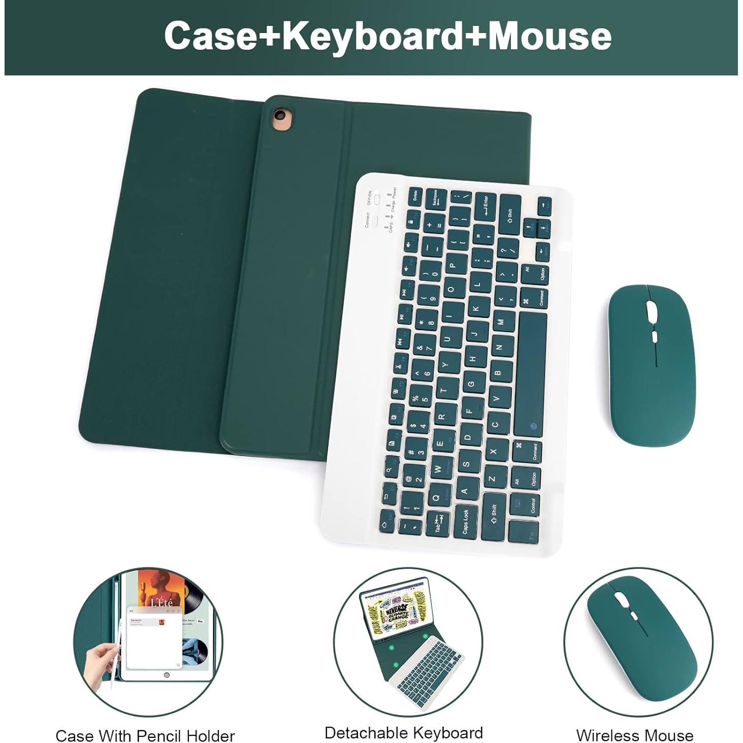 Husa cu Tastatură și Mouse Wireless Bluetooth Sigloo pentru Xiaomi Redmi Pad Pro 12.1 inch