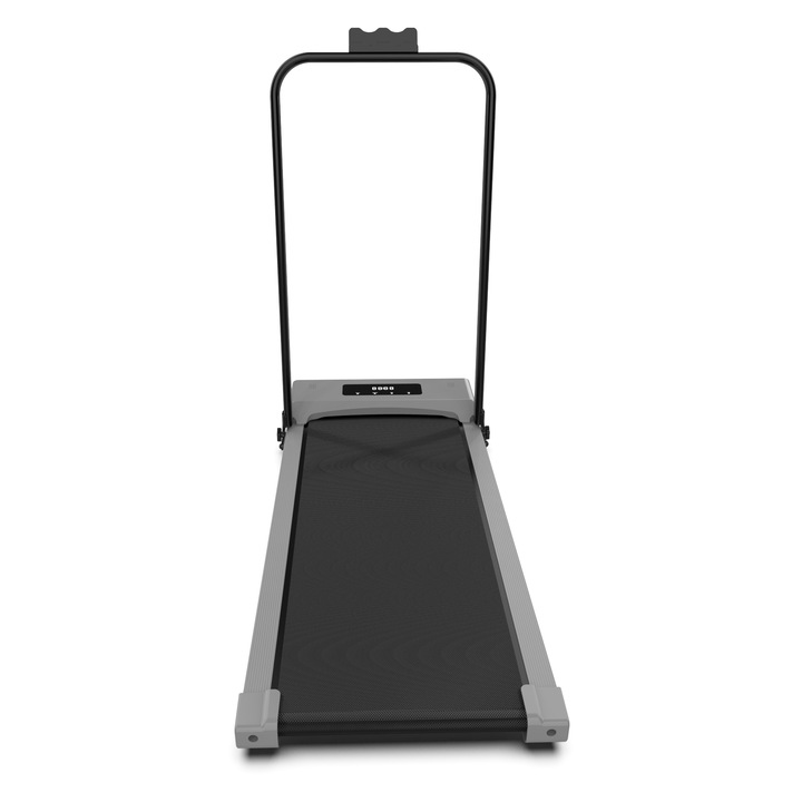 Összecsukható otthoni futópad, 1-12 km/h, 120 kg, fekete-szürke, távirányítóval