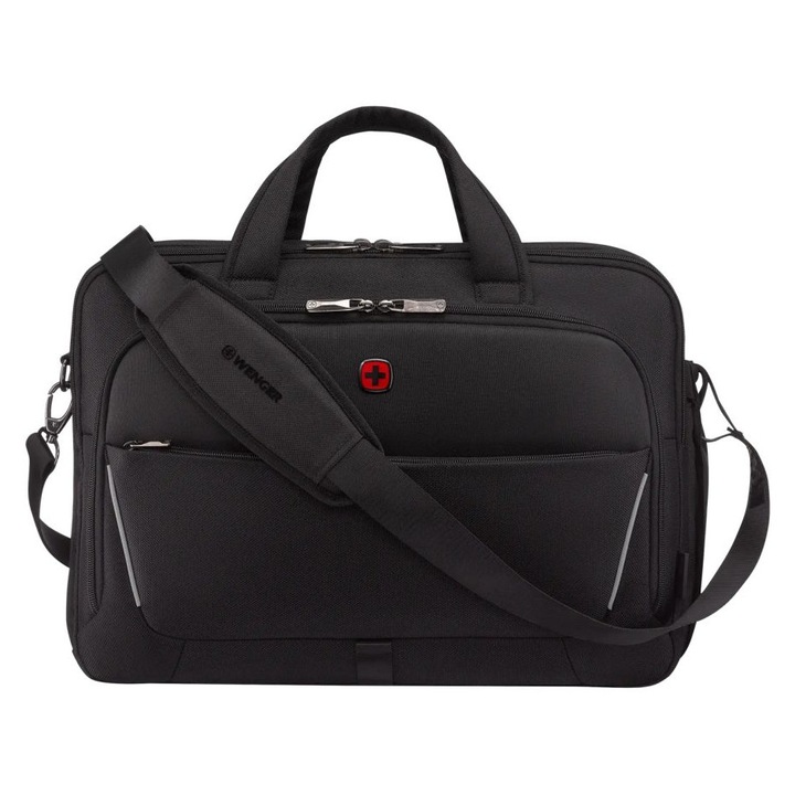 Wenger Meteor Aktatáska 17", Fekete, 450x310x170mm