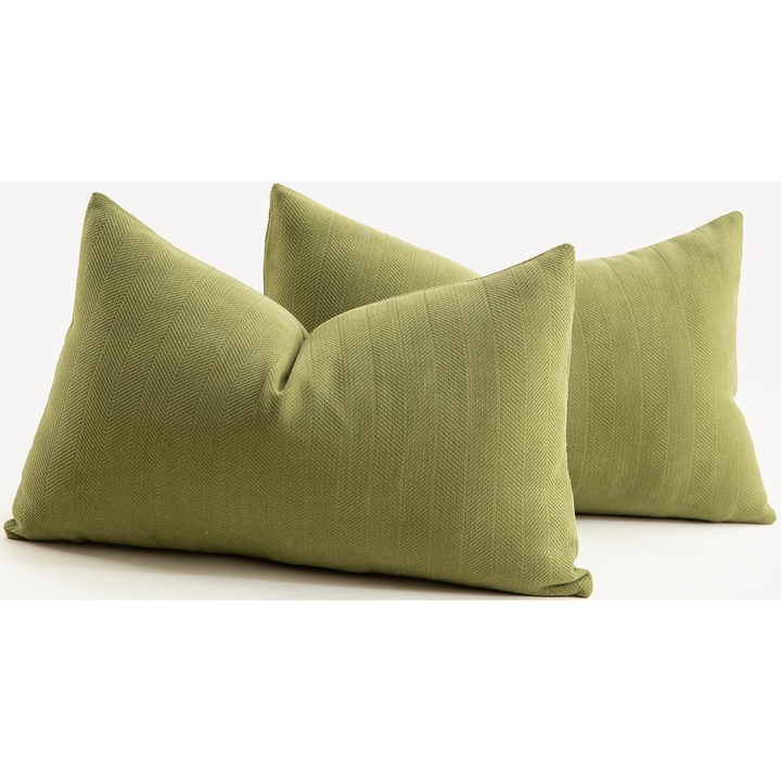 Set 2 Fete pentru Perne 60x60cm, Verde