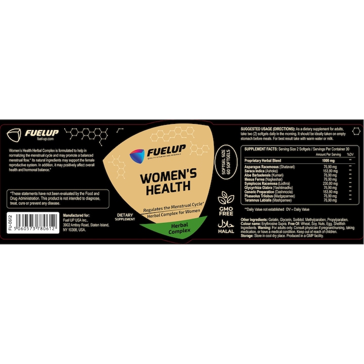 Fuel-Up Női Egészség gyógynövényes komplex – 60 kapszula