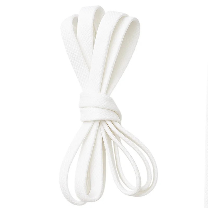 Fosforeszáló fehér cipőszíj sportcipőhöz, zölden világít, 1,25 x 1 cm, textil