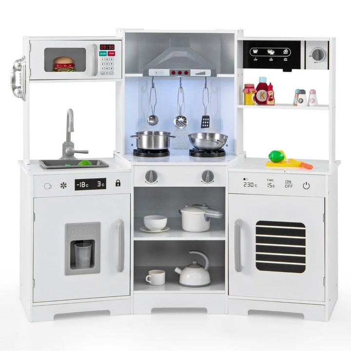 Northix játékkonyha, gyerek szett, fények és hangok, 110x43x92cm, MDF