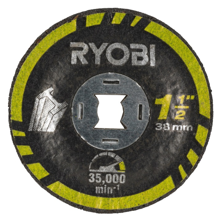 Roti polizor RYOBI 38 mm, sistem Twist Lock, 35.000 RPM