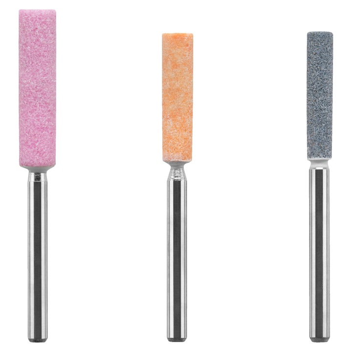 Set ascutire pentru fierastrau cu lant RYOBI, 3 piese, diametru tija 3, 2 mm, viteza maxima 35000 RPM