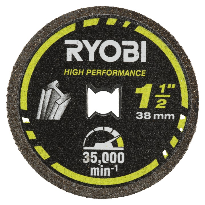 Disc de taiere metal RYOBI, 38mm, diametru tijă 3, 2mm, blocare prin răsucire