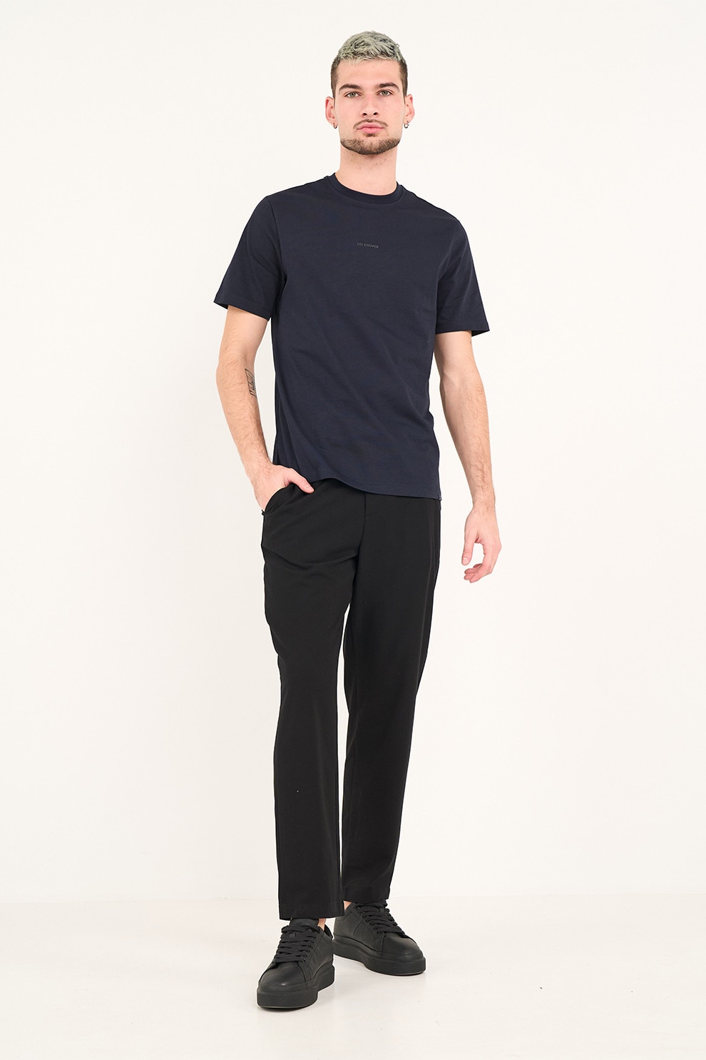 Lee Cooper, Pantaloni chino drepti, Negru, 2XL