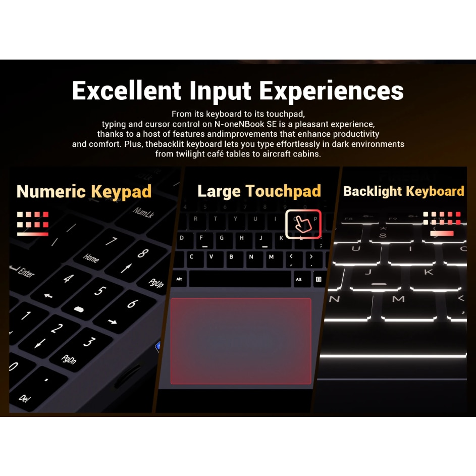 Laptop Gaming 15.6" FireBat Intel Celeron N150, 16GB RAM DDR4, 1TB SSD, 1920*1080 IPS, Tastatura iluminata, Windows 11, Intel® UHD Graphics, 5000mAh, Argintiu