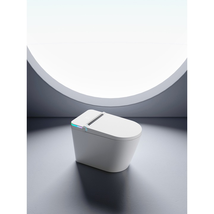 Смарт тоалетна Monia TOKUYA, бяла, функция биде, сушене с топъл въздух, размери 70x40x48см
