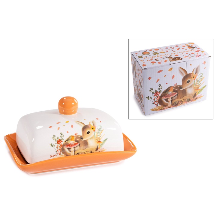 Untiera ceramica cu animale de padure