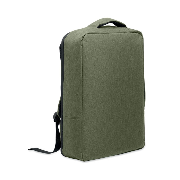 Rucsac laptop 15 inch STYLUX LAUGAR, deschidere 180, material reciclat, 41x29x11cm