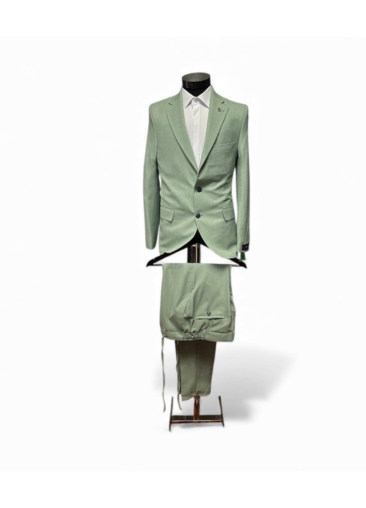 Елегантен/ежедневен мъжки костюм светлозелен Havin Collection, Зелен
