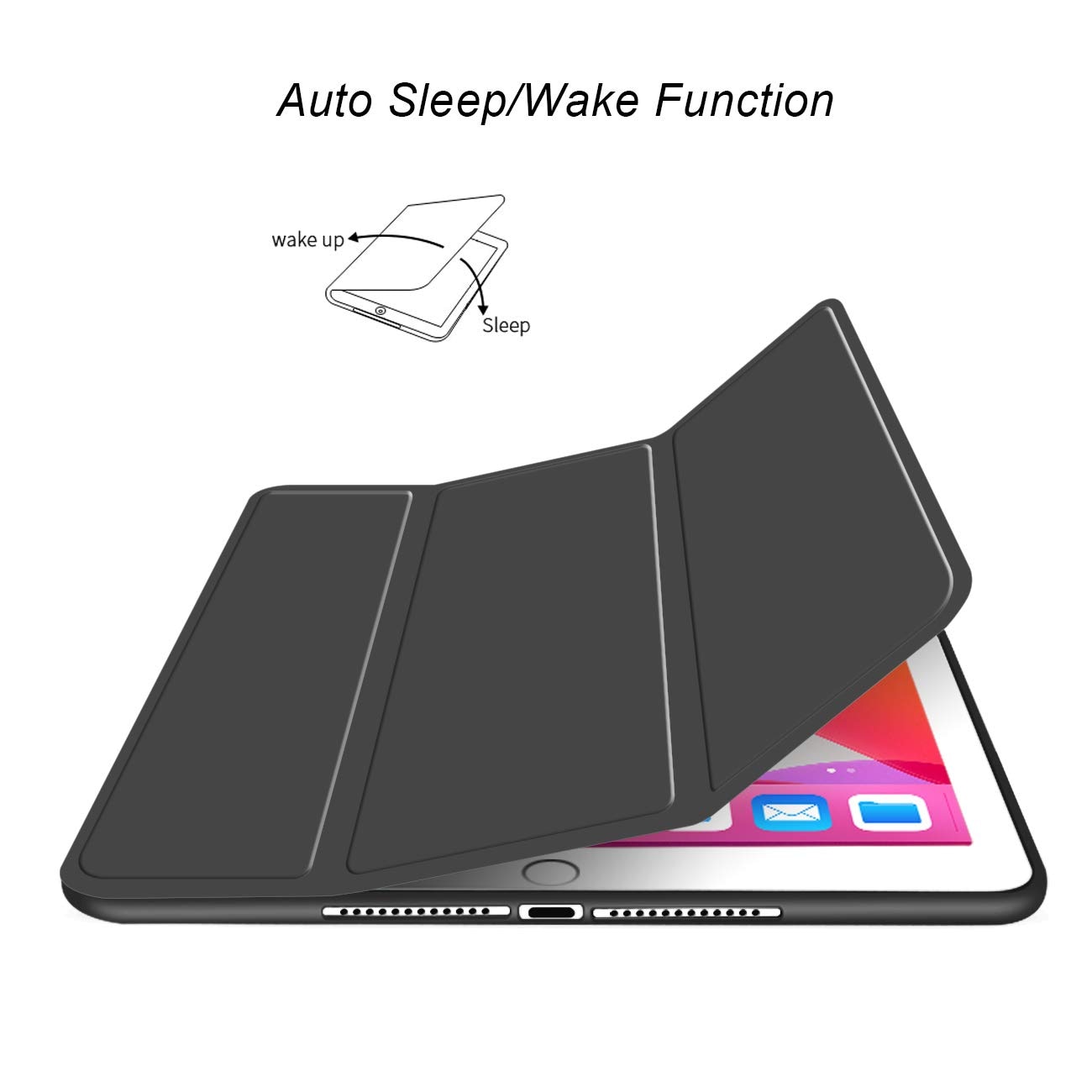 Husa tableta, compatibila cu Redmi Pad 2 11-inch 2025, Trezire automata / somn, TPU moale, Negru