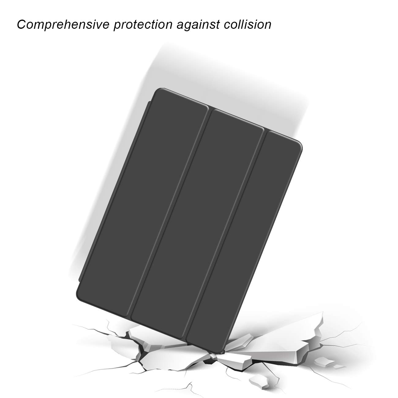Husa tableta, compatibila cu Redmi Pad 2 11-inch 2025, Trezire automata / somn, TPU moale, Negru